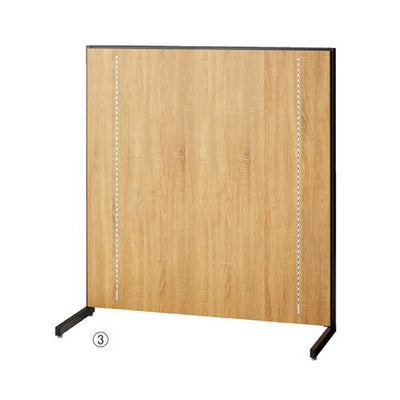 店舗用品システム什器F-PANEL中央片面スチールフレームタイプW120×H135cmラスティック柄の商品画像