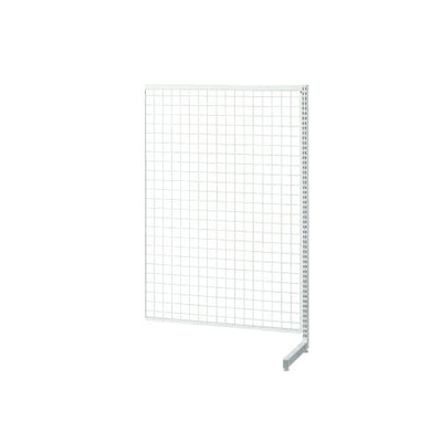 店舗用品システム什器SF強化型片面W120cmタイプ連結タイプホワイトH150cmの商品画像