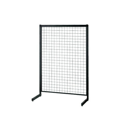 店舗用品システム什器SF強化型片面W120cmタイプ本体ブラックH150cmの商品画像