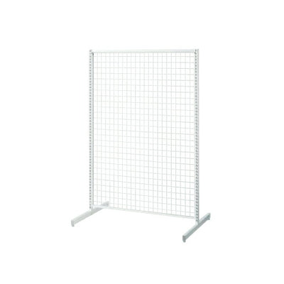 店舗用品システム什器SF強化型両面W120cmタイプ本体ホワイトH150cmの商品画像