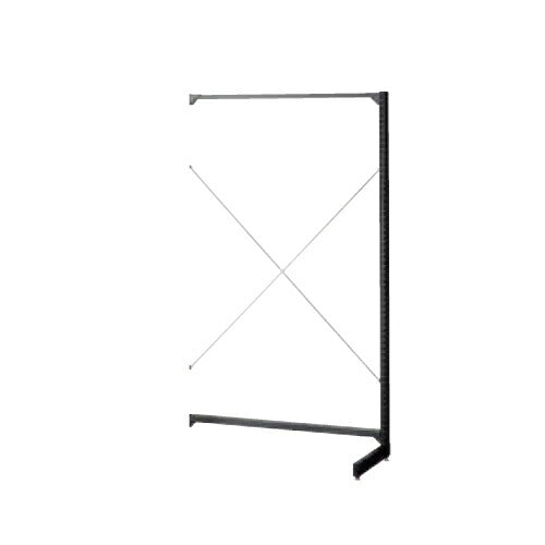 店舗用品システム什器BR50片面ブラックオープンタイプW90cmタイプ連結タイプH180cmの商品画像