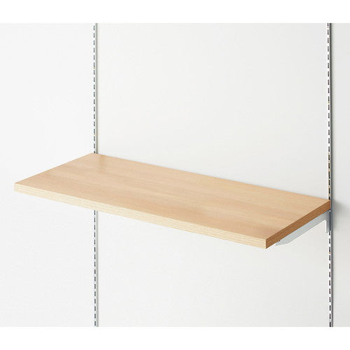 店舗用品システム什器木棚W90×D45cmクロームブラケットセットエクリュの商品画像