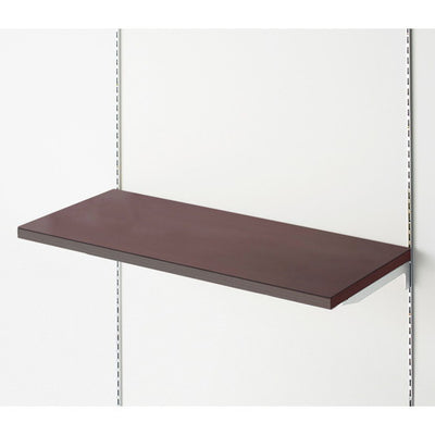 店舗用品システム什器木棚W90×D45cmクロームブラケットセットダークブラウンの商品画像