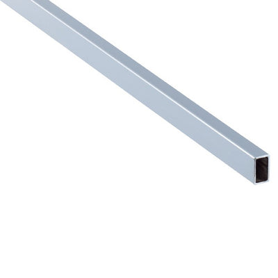 店舗用品システム什器ミニ角バー(14×24mm角)クローム差し込み式専用W118.4cmの商品画像