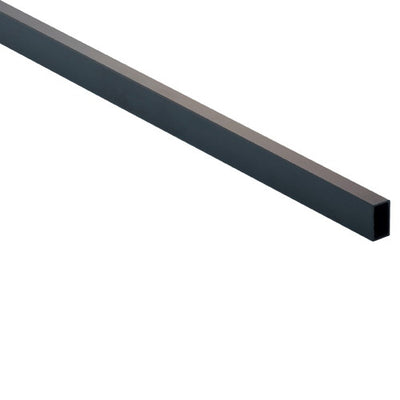 店舗用品システム什器ミニ角バー(14×24mm角)ブラック差し込み式・貫通式兼用W118.4cmの商品画像