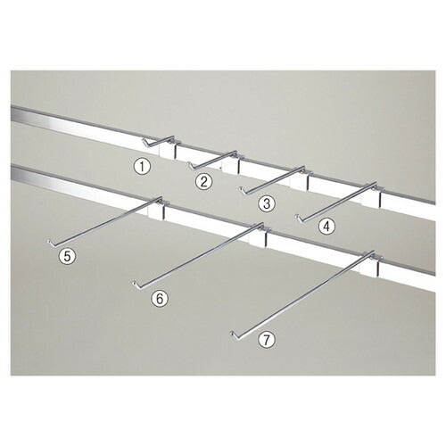 店舗用品システム什器フックハンガー(直径6mm)L25cmの商品画像