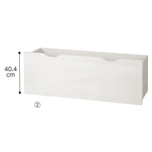 店舗用品システム什器深型収納トロッコW120cm用ダークブラウンの商品画像