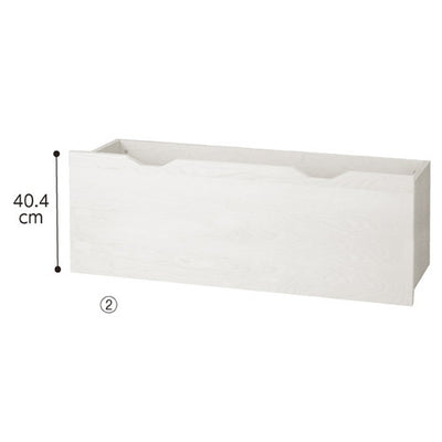 店舗用品システム什器深型収納トロッコW120cm用ダークブラウンの商品画像