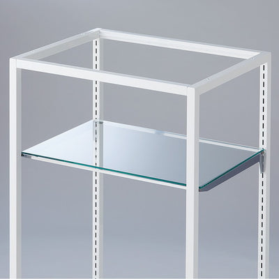 店舗用品シリーズ什器棚板セットD40cm/ブロックフレームW40cm用木棚ダークブラウンの商品画像