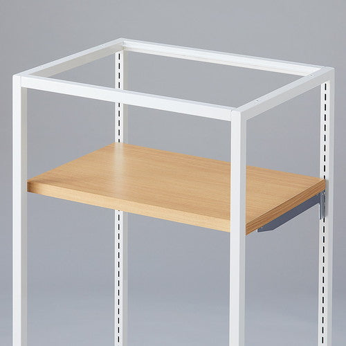 店舗用品シリーズ什器棚板セットD40cm/ブロックフレームW60cm用木棚エクリュの商品画像