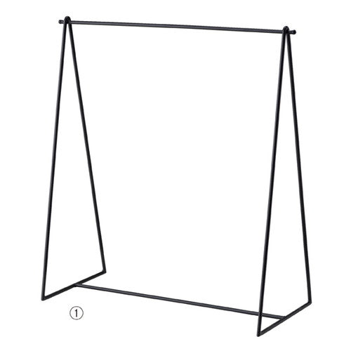 店舗用品店舗什器シンプル卓上アイアンハンガーラックスノーホワイトの商品画像