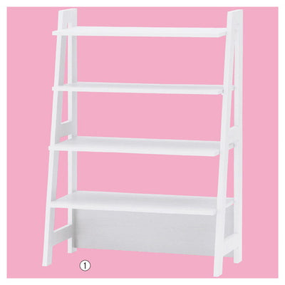 店舗用品店舗什器シェルフラックダークブラウンW95cmの商品画像