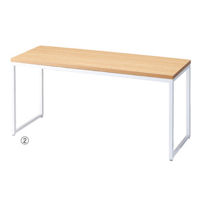 店舗用品店舗什器ホワイトショーテーブルエクリュW150×D80×H82.6cmの商品画像