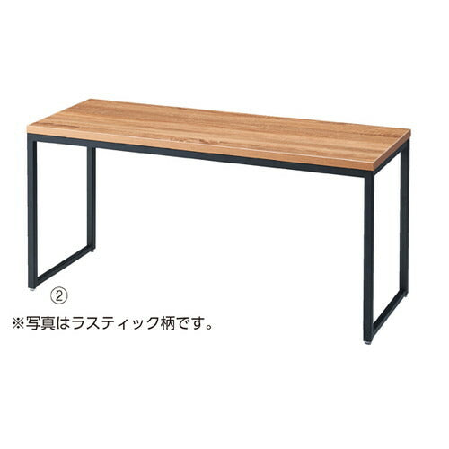 店舗用品店舗什器ブラックショーテーブルエクリュW120×D45×H57.6cmの商品画像