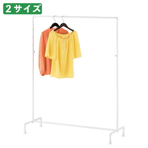 店舗用品店舗什器スマートエルボーハンガーラックホワイトW90cmの商品画像