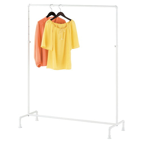 店舗用品店舗什器スマートエルボーハンガーラックホワイトW120cmの商品画像