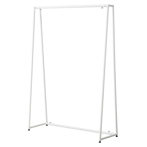 店舗用品店舗什器テーブルオーバーハンガーラックホワイトの商品画像
