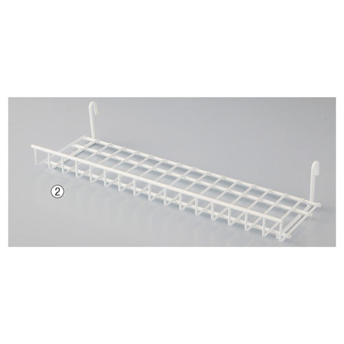 店舗用品店舗什器スリムネットラック白ネット棚の商品画像