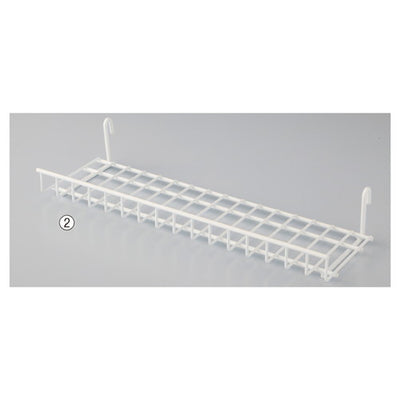 店舗用品店舗什器スリムネットラック白ネット棚の商品画像