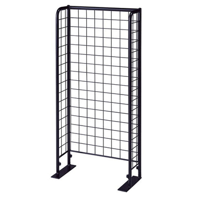 店舗用品店舗什器スリムネットラック黒本体の商品画像