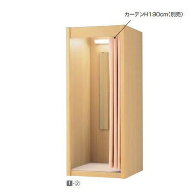 店舗用品店舗什器木製フィッティングルームW117cmエクリュの商品画像