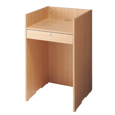 店舗用品店舗什器木製レジ台エクリュの商品画像