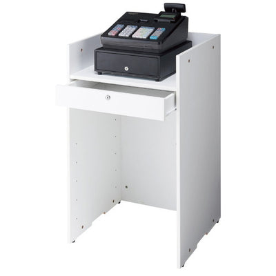 店舗用品店舗什器木製レジ台ホワイトの商品画像