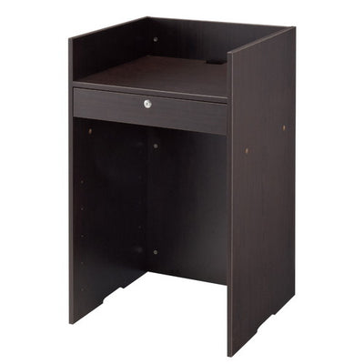 店舗用品店舗什器木製レジ台ダークブラウンの商品画像