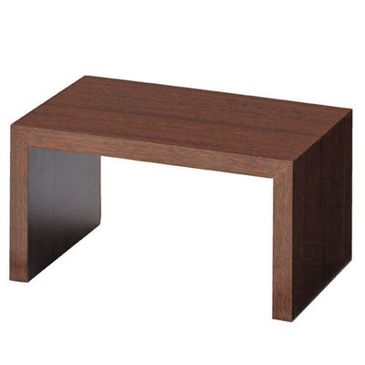 店舗用品演出用品木製コの字ディスプレイブラウンW25cmの商品画像