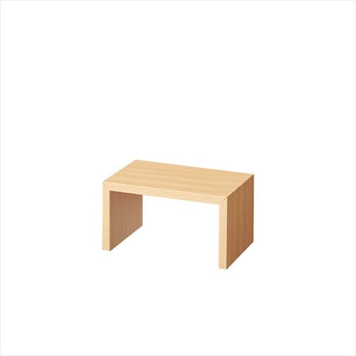 店舗用品演出用品木製コの字ディスプレイナチュラルW30cmの商品画像