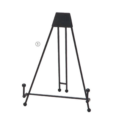 店舗用品サイン・掲示用品卓上スチールイーゼルブラック小の商品画像