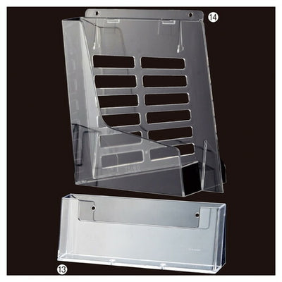 店舗用品サイン・掲示用品卓上パンフレットスタンドA4三ツ折ヨコの商品画像