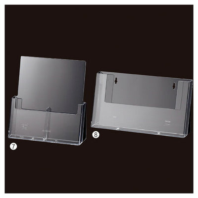 店舗用品サイン・掲示用品卓上パンフレットスタンドA4三ツ折タテ2列の商品画像