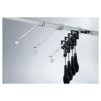 店舗用品システム什器補強付きフック(直径8mm)L30cmの商品画像