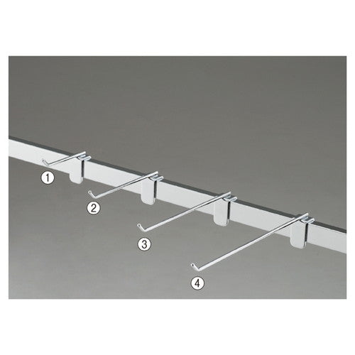 店舗用品システム什器スリムフックハンガー(直径4mm)L5cmの商品画像