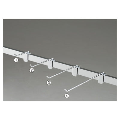 店舗用品システム什器スリムフックハンガー(直径4mm)L5cmの商品画像