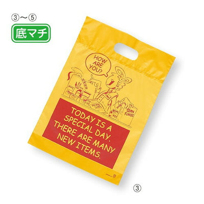 店舗用品ラッピング用品アメリカンコミックポリ袋25.5×36.5×底マチ6cmの商品画像
