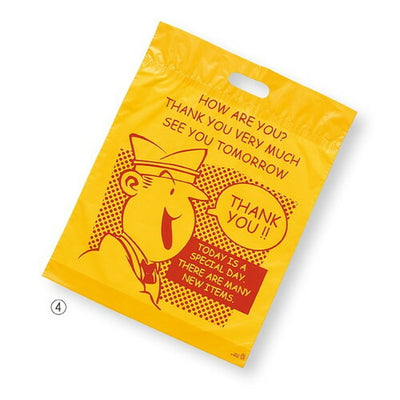 店舗用品ラッピング用品アメリカンコミックポリ袋35×45×底マチ6cmの商品画像