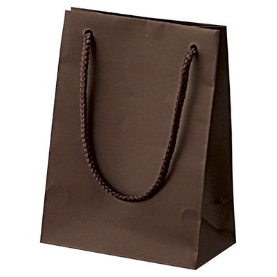 店舗用品ラッピング用品マット貼り紙袋ブラウン16×11×16cmの商品画像