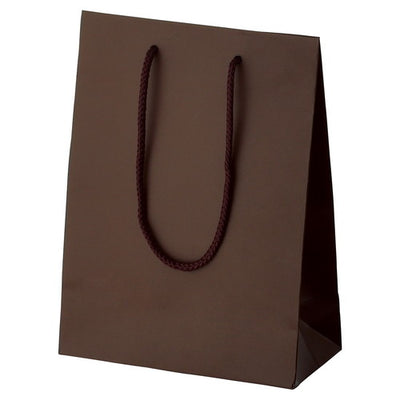 店舗用品ラッピング用品マット貼り紙袋ブラウン17×8.5×23cmの商品画像