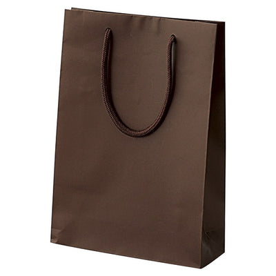 店舗用品ラッピング用品マット貼り紙袋ブラウン22.5×8×32cmの商品画像