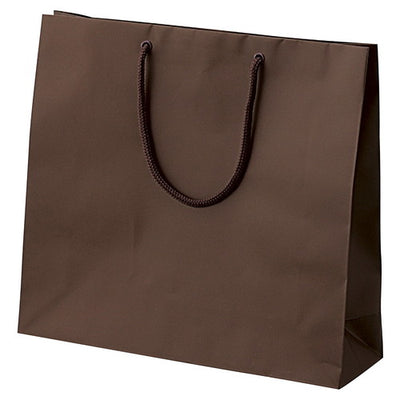 店舗用品ラッピング用品マット貼り紙袋ブラウン33×10×30cmの商品画像