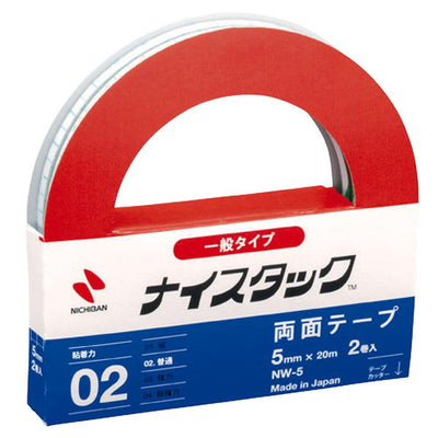 店舗用品店舗運営用品ニチバン両面テープナイスタック(TM)一般タイプ5mm幅×20m巻の商品画像