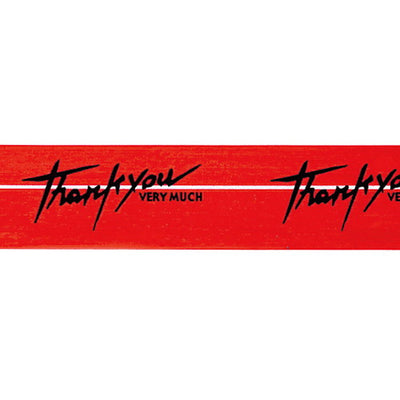店舗用品店舗運営用品プリントセロテープ(25m巻)赤Thankyou【10巻】の商品画像