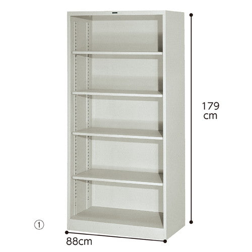 店舗用品店舗運営用品スチール製書庫5段オープン書庫の商品画像