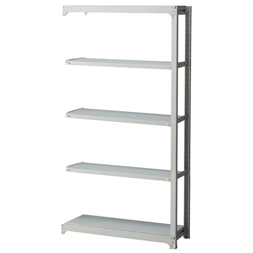 店舗用品店舗運営用品中量ボルトレスラック300kg/段5段(H210cm)連結タイプW125.5×D48cmの商品画像