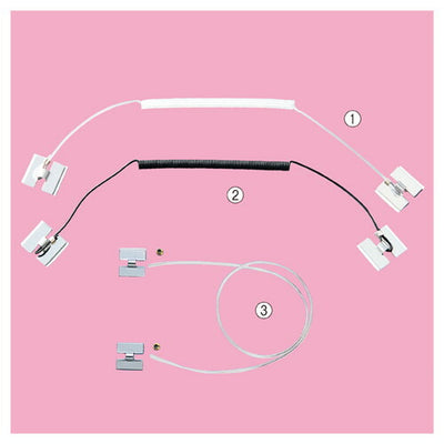 店舗用品店舗運営用品防犯ストラップ透明カールコードの商品画像