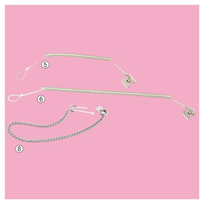 店舗用品店舗運営用品防犯ストラップステンレスカールコードの商品画像