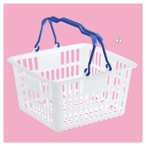 店舗用品店舗運営用品買物カゴ6リットルショッピングバスケットロイヤルブルーの商品画像
