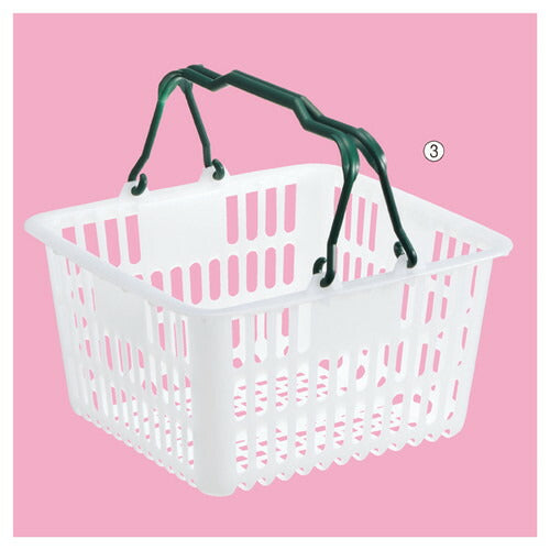 店舗用品店舗運営用品買物カゴ6リットルショッピングバスケットエバーグリーンの商品画像